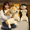 Plush Toys Animal Cat Dog Cute Creative Long Soft Office Lunch Break Nap Sleeping Pillow Cushion Stuffed Gift Doll for Kids 211203