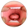 입으로 남성 수음 섹스 토이 남자 구강 자위 컵 깊은 목구멍 입 현실적인 질 음부 음경 마사지 P0825