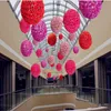 8 "（20cm）ウェディングセンターピースシルクローズ装飾的なぶら下げ花球パーティーキスボールポーマンダー装飾無料配達