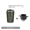 Filtro de café reutilizable Taza de viaje portátil Gotero hecho a mano Taza de té Set Pot Ware 210712