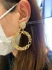 Boucle d'oreille de la qualité supérieure avec diamant de design creux et mots pour femmes Charme Bijoux de mariage cadeau PS3498