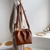 En gros 2020 petit couleur unie Vintage PU cuir seau sacs pour femmes sac à bandoulière femme épaule Messenger sac sacs à main