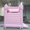 Xyinflatable Aktiviteter 3x3m 4x4m rosa uppblåsbara bröllopspouncy Castle Blow Up Hopping Bouce House med takskydd för Party Even266U