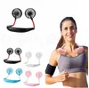 Favor de fiesta Manos libres Ventilador Deportes Portátil USB Recargable Dual Mini Enfriador de aire Verano Cuello Colgando Ventilador Envío marítimo