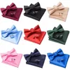 Herren Bowtie Taschentuch Manschettenknöpfe Set Solide Mode Schmetterling Krawatten für Männer Krawatte Party Mann Geschenk Hochzeit Kleid Zubehör