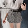 houndstooth shorts womens