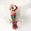 Metal Keyring Animal Keychains Jewelry Girls Rhinestone Bag Charm Key Ring for Women Men Fashion Alloy Owl Pendant Car Key Chain Accessories