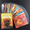 بطاقات الإصدار الإنجليزية Barbieri Zodiac Oracles Cardabout Fate Art Tarot Card Deck Board Game for Family Party