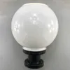 18 LED Round Ball Stainless Steel Solar Post Lamp Outdoor IP65 Waterproof Column Head Light For Garden Villa Pillar Garden Hotel