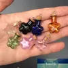 Mini Glasflaschen mit Metallschleifenkorken DIY 7 Arten Farben Pflaume Blumenform Anhänger Gläser Nette Wishing Phioles Geschenke