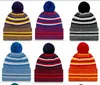 2021 HAT FACTORY SNAPBACKS مباشرة وصول جديد الهامش بينز القبعات الأمريكية لكرة القدم 32 فريق Sports Winter Winter Line Caps Beanie Knusted Cap Order