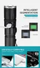 Flashlights facklor Strong Light LED Flashlamp XHP50 Zoom Torch Outdoor Portable Waterproof Lantern med pennhållare