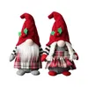 Weihnachtsdekorationen Niedliche Gnome-Plüschpuppe Gesichtslose Party-Requisiten mit Kapuze Home Table Gnomes Dekor für Ornament-Geschenke dd766
