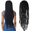 Box Braided Lace Front Synthetic Wig 24 Inches Simulation Human Baby Hair Lace-Frontal Wigs For Women MG2161