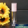 100 stks 6.4ml lege roze lip glanzende buis plastic lipgloss fles DIY container