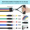 11Pcs/Set Latex Tubes Resistance Bands Home Gym Strength Training Pull Rope Yoga Tension band Fitness Equipment H1026