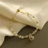 Charm armband eleganta smycken tillbehör gåvor kvinnor bröllop armband kedja opaler geometriska zirkonhängen