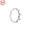 2021 925 Sterling Silver Authentic Pan Open Pierścień Kobiety Fit Original Moon Para Pierścienie DIY Moda Wedding Jewelry