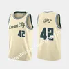 Maillot 2021 imprimé personnalisé hommes femmes enfants Antetokounmpo Eric Bledsoe Khris Middleton George Hill crème maillots de basket-ball personnalisés