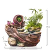 Resin DIY Plants Micro Landscape Waterscape Indoor Potted Succulents Rockery Water Fountain Feng Shui Home Office Decoration