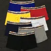 7Colors SRIPE Letters Summer Mens Designers Boxers Märken underbundna sexiga klassiska män Boxer Casual Shorts Underwear Andningsbomull Underkedjor No Box