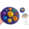 2021 Eight Planet Fidget Toys Push pioneer Early education decompression finger pressing bubble Children bathroom toy