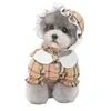 Dresses Hat Summer Cat Skirt Cap Outdoor Travel Pet Clothing Puppy Yorkshire Corgi Pomeranian Poodle Bichon Dog Clothes