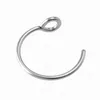 U Shaped Fake Nose Ring Hoop Septum Clip on Nose Rings Stainless Steel Piercing Open Earring for Women Jewelry Non-Pierced