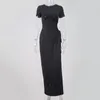 Newasia Black Maxi Dresses Женщины с коротки