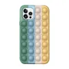 Pop On It Phone Case Fidget Push Bubble Cute Zabawki Ochronna Pokrywa Zaskładana z iPhone 12 Pro Case