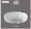 60CM Feather New Style Cozy Plume Hanging Lights Bedroom Children Romantic Pendant Lamp Home Lighting