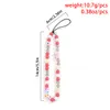 Mobile Phone Straps, Beads Beaed Jewelry Chain for Cell Phone Fashion Daisy Acrylic Letter Bag Pendant Woven Accessories