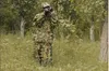 Odzież myśliwska 3d liść kamuflaż las Camo Ghillie Sniper Birdwatch Airsoft Kamuflażowa Kurtka Odzieżowa i Spodnie