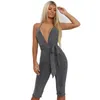 Damen-Overalls, Damen-Strampler, 2022, modisch, für Damen, V-Ausschnitt, Schnürung, Clubwear, Sommer-Playsuit, Jumpsuit, lange Hosen, sexy