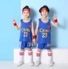 Sıcak Toptan ve Perakende Çin Elemanları Basketbol Kid Jersey Süper Yıldız Özel Giyim Açık Spor Yaz Büyük Çocuklar için Yaz Giyim