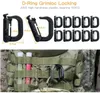 48 pz Tattico Gear Clip Strap Molle Web Dominators Kit di attacchi per tessitura per zaino Gilet Cintura Tubo di idratazione esterna8386208