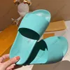 Female Male Slippers Embossed Letter Waterfront Mules Summer Vibrant Pool Colors Waterproof Women Men Unisex Beach Slides