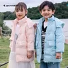 2021 ragazze di inverno tuta da neve cappotto con cappuccio piumino per bambini Parka ragazzo tuta sportiva addensare antivento vestiti per bambini 4-10 anni H0917