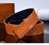 2021 Fashion Big buckle genuine leather belt with box designer men women high quality mens belts AAA208 waistbands 90cm-125cm leng213u