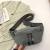 Moda homens cintura sacos à prova d 'água esportes ao ar livre sling bag para adolescente masculino ombro sling mochila