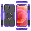 Metal Finger Ring Holder Hybird Layer Cases For Iphone 14 Pro Max 13 Mini 12 11 X XR XS Hard PC TPU Defender Combo Dual Shockproof9023425