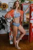 Women Floral Print Bohemian Long Kimono Cardigan Blouses Sashes Boho Toppar Flare Ärm Casual Beach Holiday Maxi Blusar Skjortor Cover-Ups
