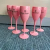 Girl Pink Plastic Wine glass Party Unbreakable Wedding White Champagne Coupes Cocktail Flutes Goblet Acrylic Elegant Cups193z