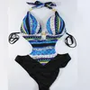 Women Push-Up Bikini Printed Bohemia One Piece Swimwear Sexy Body Swimsuit swimming Bathing suit For Female Summer Fashion CD