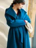 Misto lana da donna Cappotto elegante Donna Autunno Inverno Abbigliamento 2022 Giacca di lana lunga vintage coreana Miscela da donna Abrigo Mujer 627