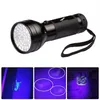 395nM 51 LED UV Ultraviolet flashlights Blacklight Torch light Lighting Lamp Aluminum Shella07