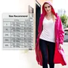 QIAN Impermeable Mujeres / Hombres Impermeable Trench Coat Poncho Capa de lluvia de doble capa Mujeres Ropa de lluvia Rain Gear Poncho 201016