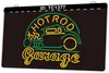 TC1377 Hot Rod Garage Auto Car Light Sign Incisione 3D a due colori