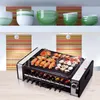 Multifunction Electric Barbecues Skewer Griddle Hot Pot Barbecue Grill Stove Rotisserie Teppanyaki Fry Pan