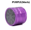 Tobacco Smoking Herb Grinders 63mm Aluminium Alloy With Clear Top Window Lighting Grinders 12 Colors